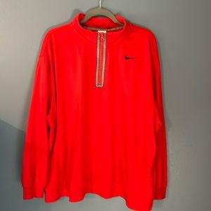 NIKE women’s red/black 1/4 zip. Size 2X